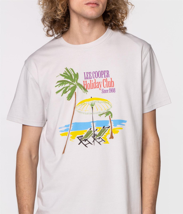 T-shirt slim HOLIDAY2 1010 DOWN BLUE