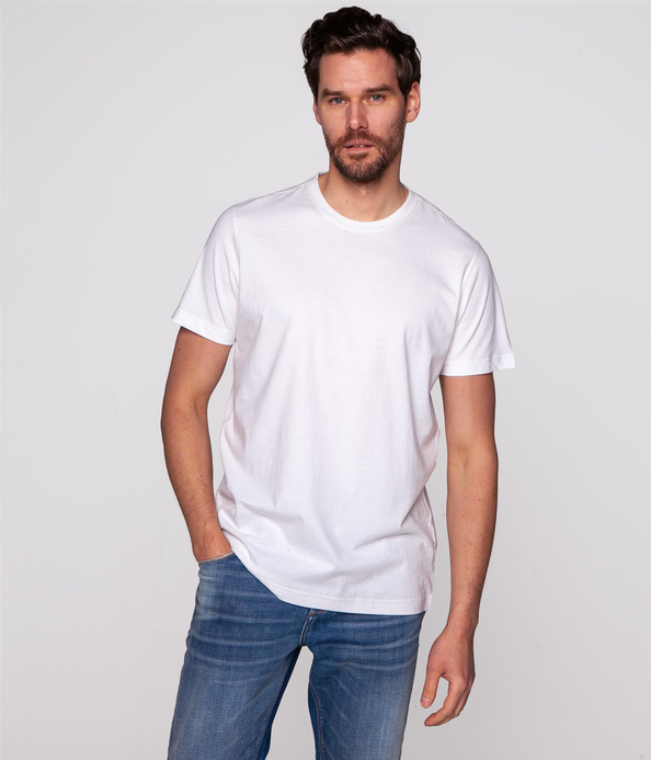 T-shirt z bawełny organicznej TEFF ORGANIC WHITE