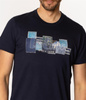 T-shirt męski z nadrukiem DENIM 1160 NAVY BLAZER