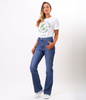 Jeansy damskie bootcut MERY 0664 STONE USED