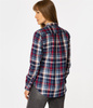 Koszula damska regular w kratę ZELDA 6194 NAVY
