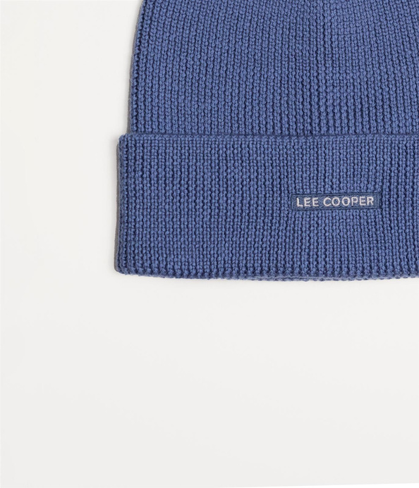 Czapka zimowa męska z wełną merino 5052 BLUE