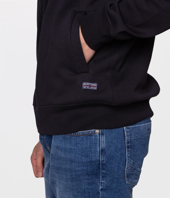 Rozpinana bluza męska z kapturem ELIOT 4200 NAVY