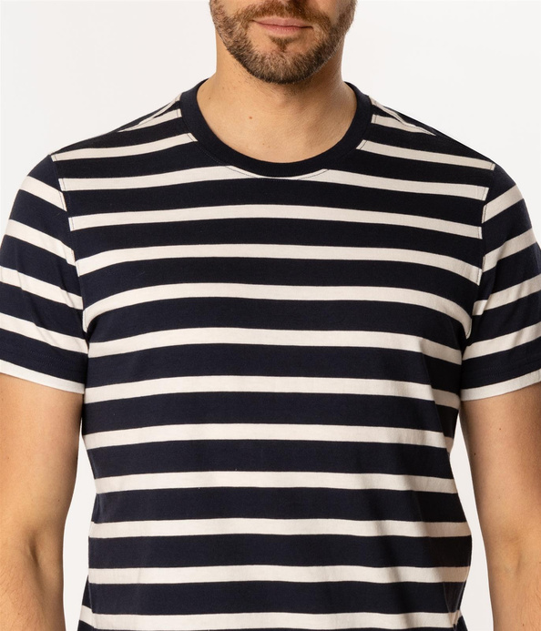 T-shirt męski w paski STRIPES3 4180 NAVY