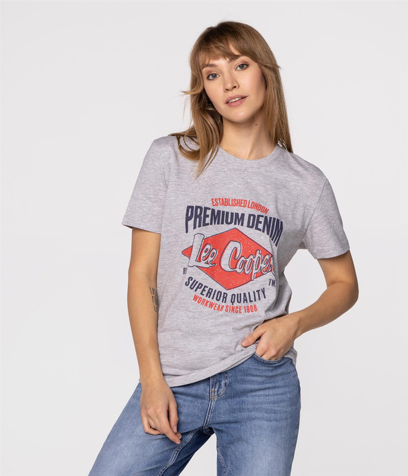 T-shirt unisex BRAND10 1020 GREY MELANGE