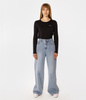 Spodnie damskie wide leg ISA 1117 BRUSHED USED