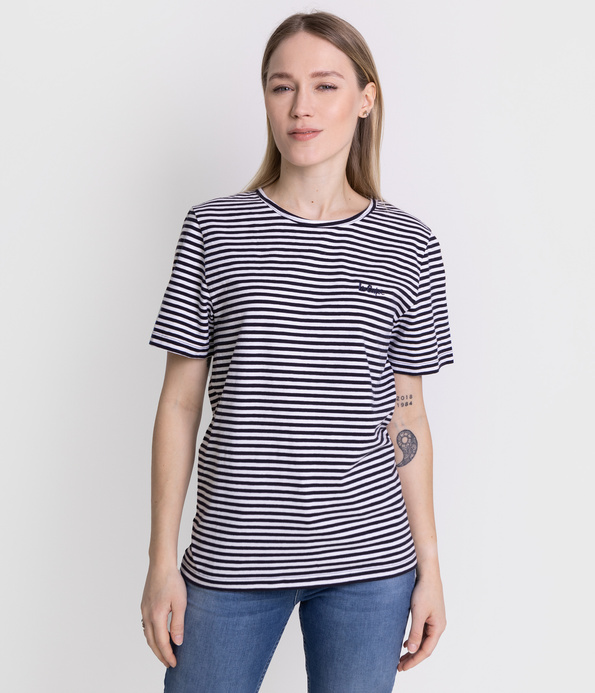 T-shirt w poziome paski SIA 9505 NAVY STRIPES