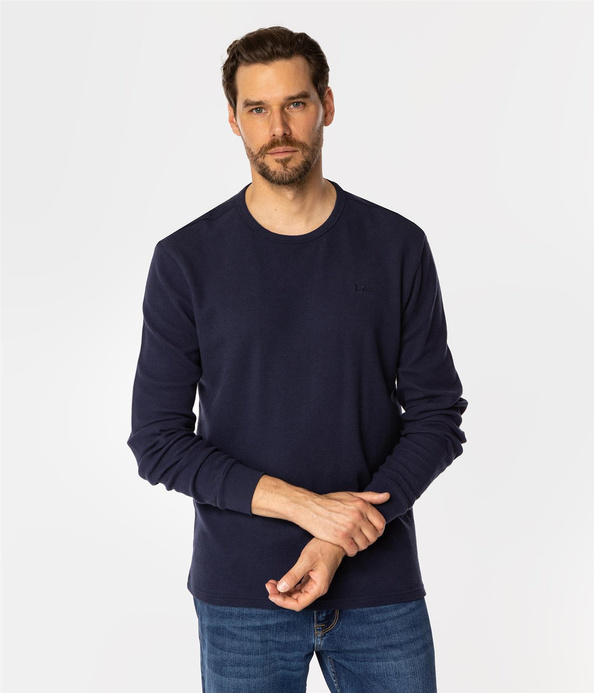 Longsleeve męski WAFFLE 1028 NAVY BLAZER