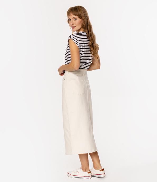 Spódnica jeansowa PRAIA 4842 WHITE