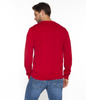 Sweter męski z bawełny organicznej ADAM ORGANIC RED