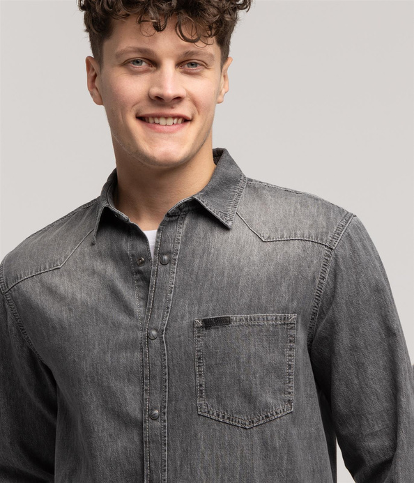 Koszula jeansowa KADES 3213 GREY