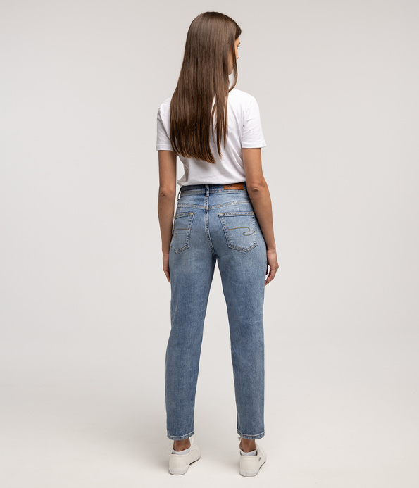 Jeansy damskie mom jeans MATEA 9840 BRUSHED USED