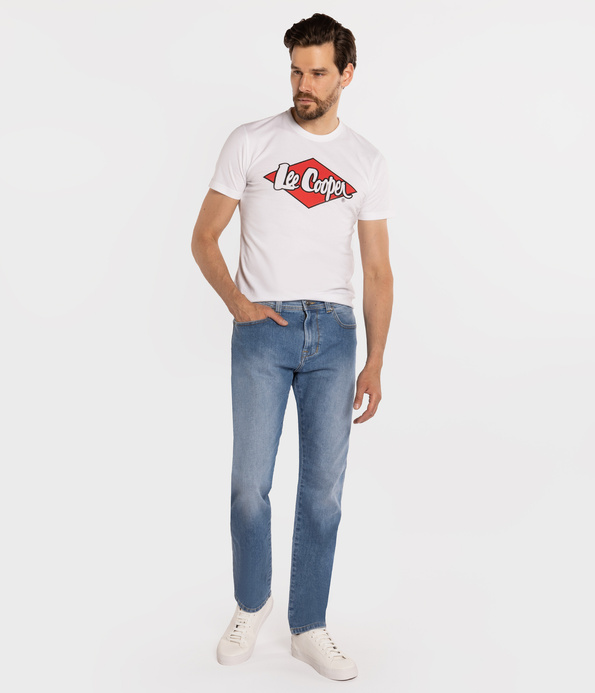 Jeansy męskie tapered LC7504 1533 LIGHT USED