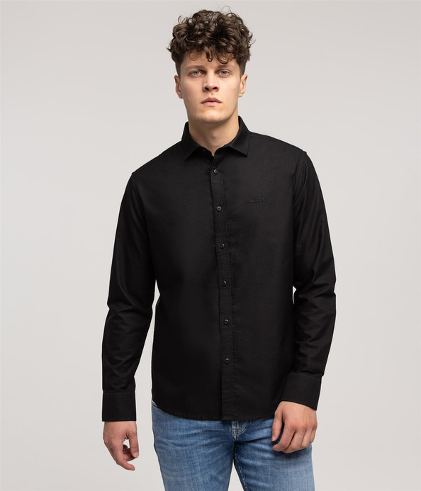Koszula męska slim LIAM OXFORD BLACK