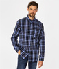 Koszula męska comfort w kratę NEW TENBY 05KZ BLUE