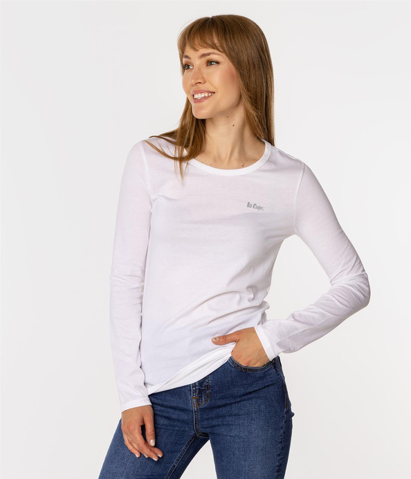 Longsleeve damski HELIA 1010 WHITE