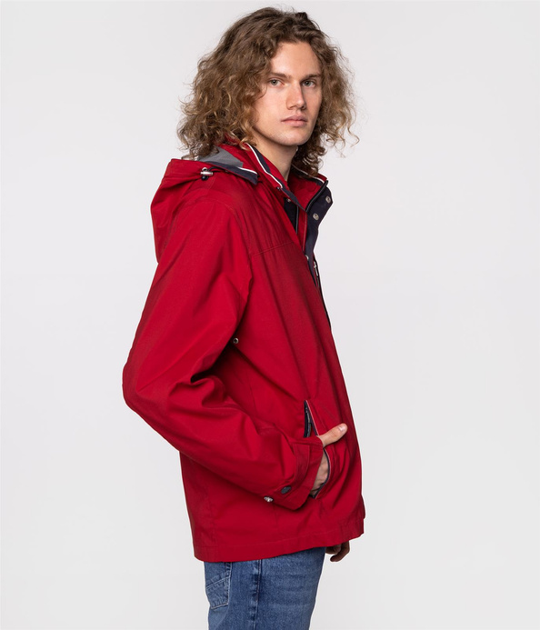 Kurtka przejściowa z kapturem DARREN 6058 RED