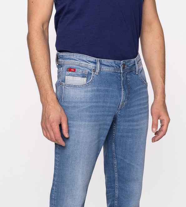 Jeansy męskie slim JAMES 3022 LIGHT USED