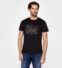 T-shirt z nadrukiem LCO7 2411 BLACK