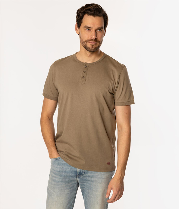 T-shirt męski HENLEY 1160 COVERT GREEN
