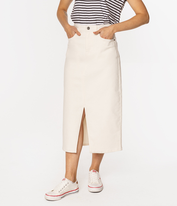 Spódnica jeansowa PRAIA 4842 WHITE