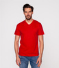 T-shirt slim z dekoltem w serek TOBY 1560 RED