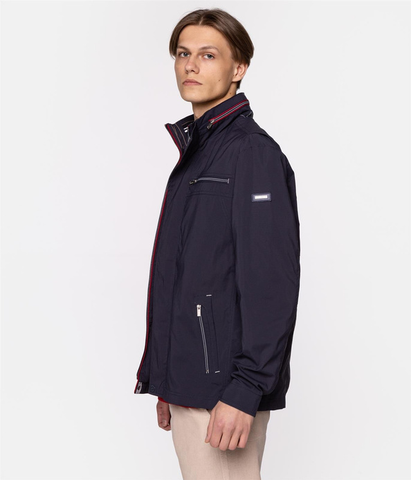 Kurtka przejściowa z chowanym kapturem DEREK 8045 NAVY