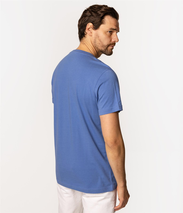 T-shirt męski POCKET 1160 PLACID BLUE