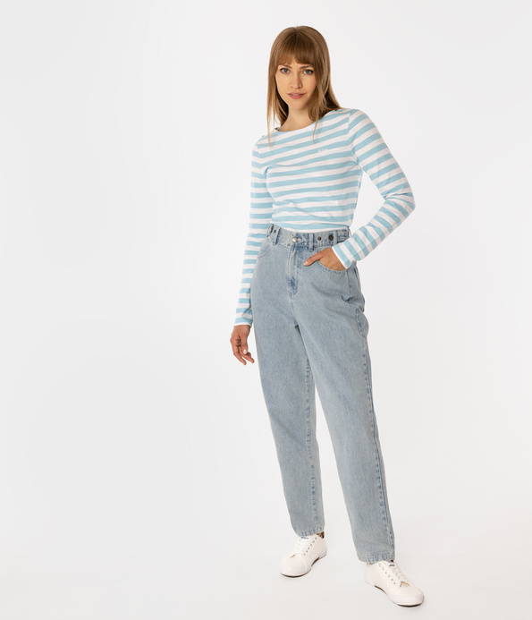 Spodnie damskie mom jeans MOLI 1111 BRUSHED USED