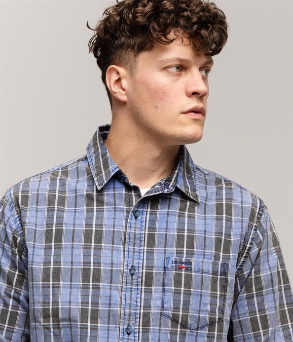Koszula męska regular z długim rękawem WILL 2124 BLUE INDIGO