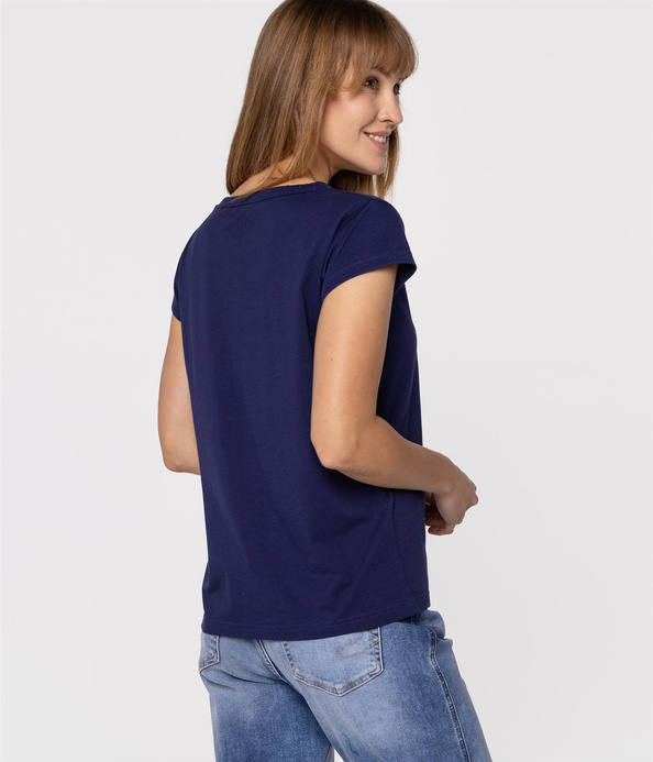 T-shirt regular FLOWERS12 1010 MEDIEVAL BLUE