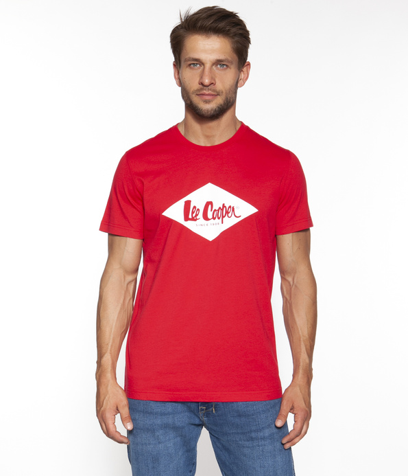 T-shirt z logo LOGO DIAMOND 1840 RED