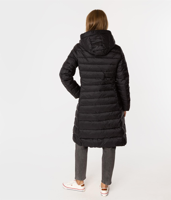 Puchowa kurtka damska z kapturem MELANIE 2532 BLACK