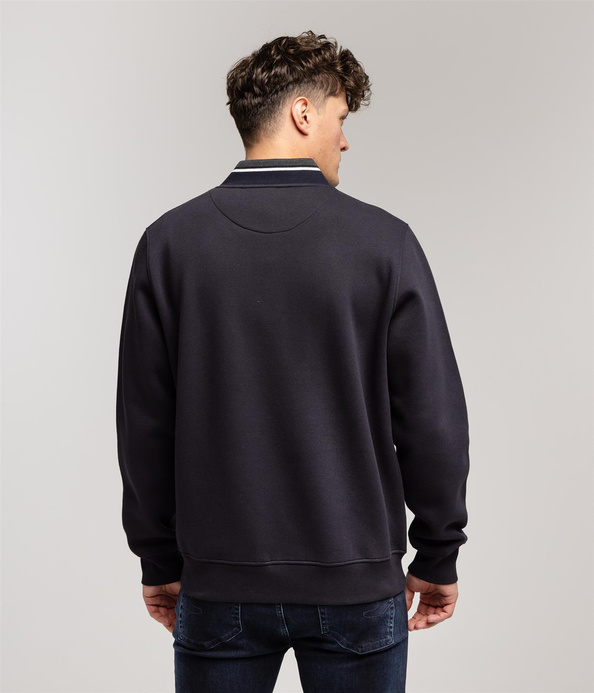 Bluza rozpinana z małą stójką HILL 5161 DARK NAVY