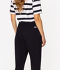 Spodnie damskie niedenimowe mom chino MELLO 3720 NAVY
