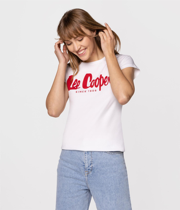 T-shirt regular LOGAN3 3030 WHITE RED