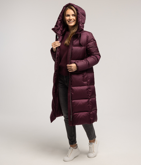 Puchowa kurtka LAURA 7030 WINE