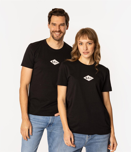 T-shirt unisex z logo DIAMOND MINI 1160 BLACK