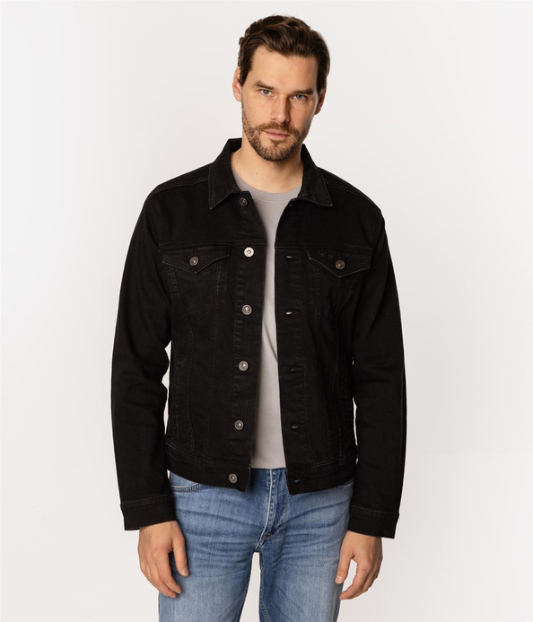 Kurtka jeansowa męska MAURO 1223 BLACK