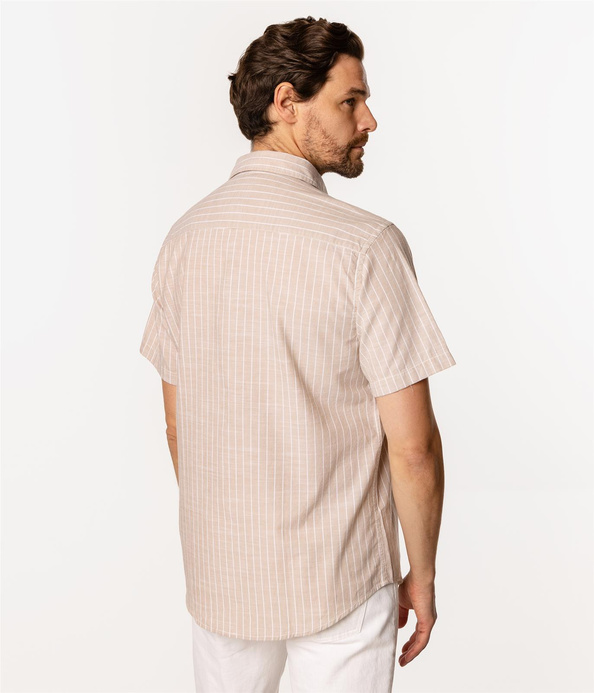 Koszula męska z krótkim rękawem regular WILL2 1135 ANCIENT SCROLL