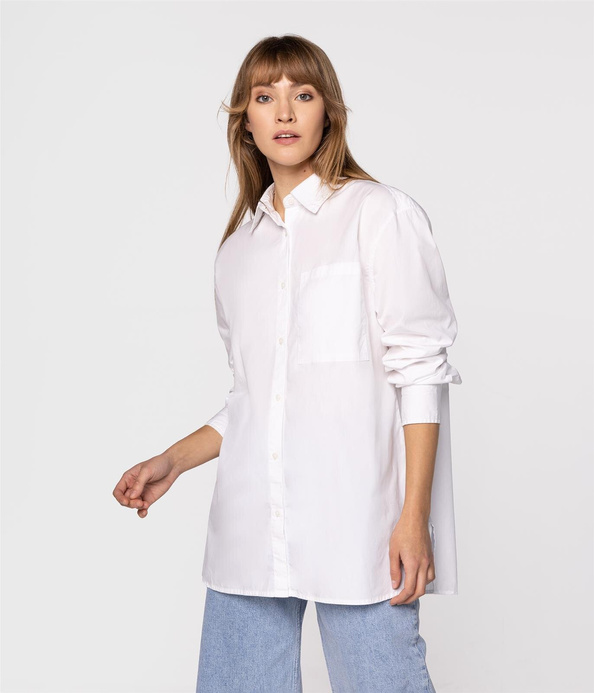 Koszula oversize LAURA 1060 WHITE