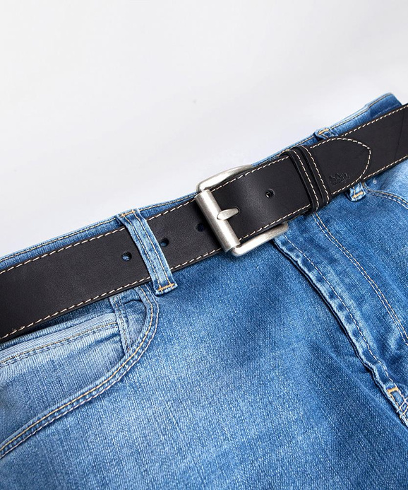 Skórzany pasek LCJ81 BLACK