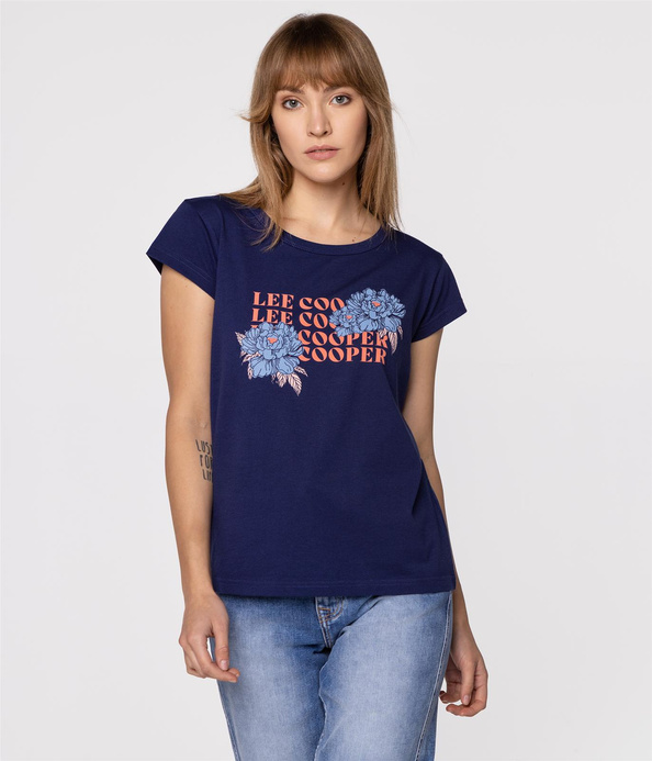 T-shirt regular FLOWERS12 1010 MEDIEVAL BLUE