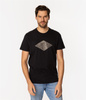 T-shirt męski z nadrukiem DIAMOND5 1160 BLACK