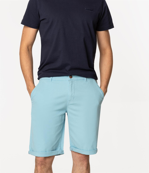 Bermudy męskie regular MATT 9802 CABANA BLUE