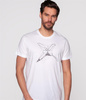 T-shirt regular z nadrukami GALAXY 1010 WHITE