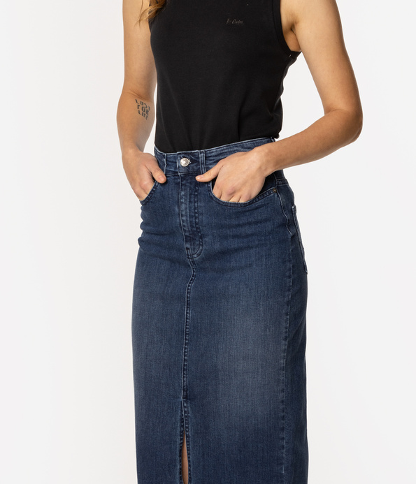 Jeansowa spódnica JULIETA 2469 BRUSHED USED