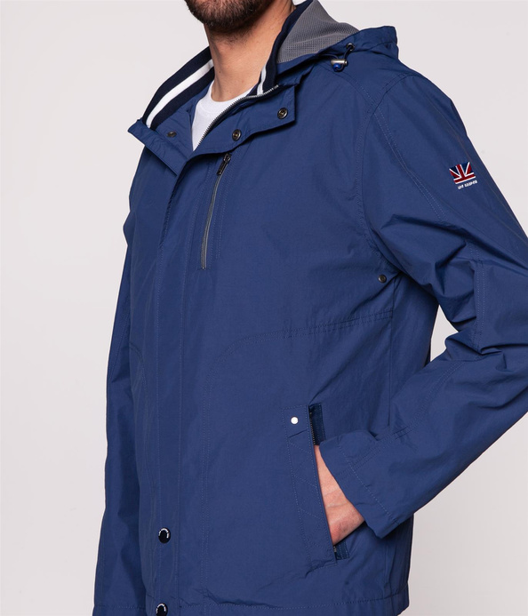 Kurtka wiatrówka z kapturem VINCENT 6170 BLUE