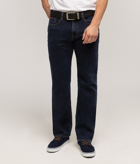 Jeansy męskie regular LC118 SEVRAN BLUE BLACK