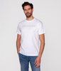 T-shirt z napisami ECO1 4040 WHITE